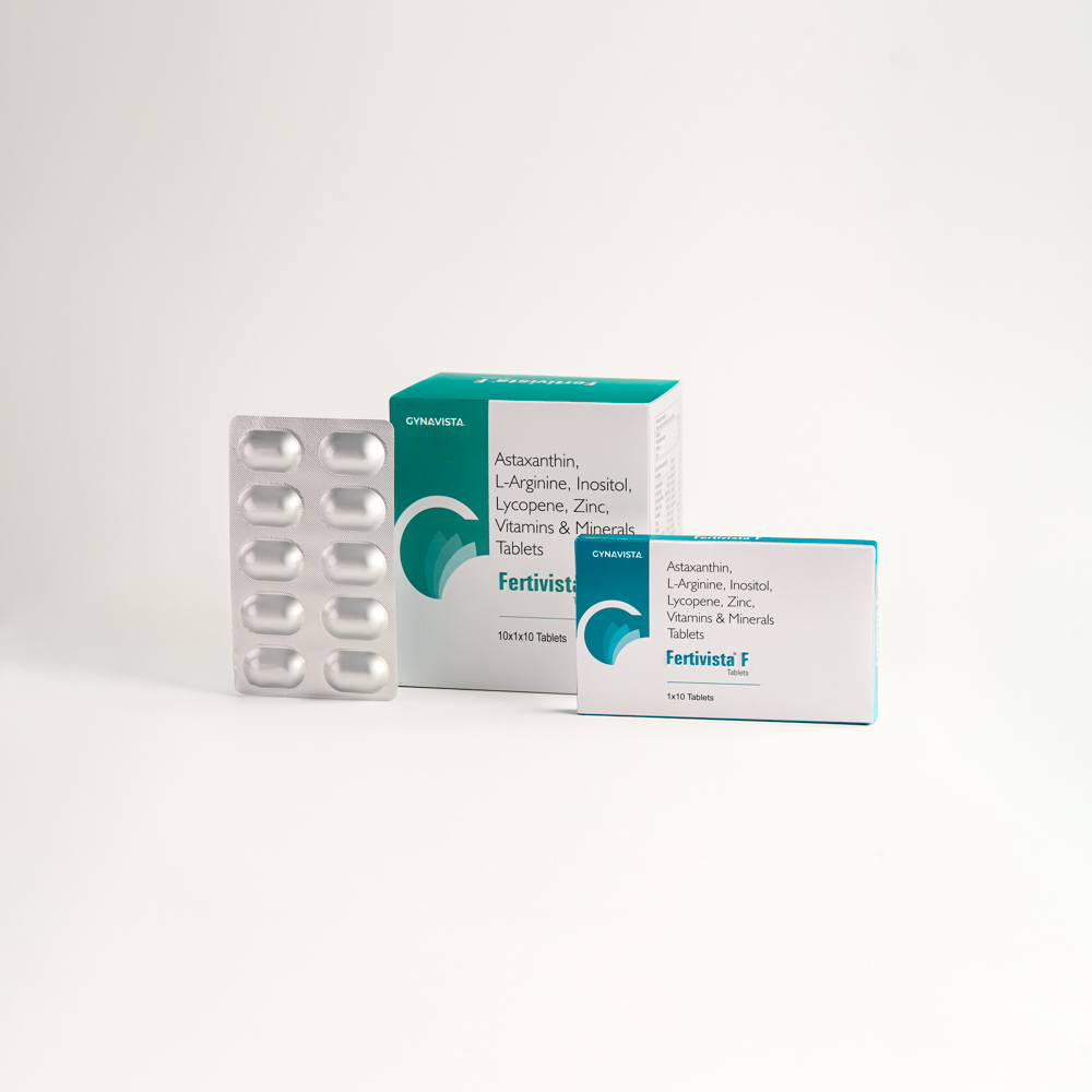 Astaxanthin 8mg + Lycopene 5000mcg + L-Arginine 50mg + Folic Acid 2.5mg + Inositol 200mg + Zinc 10mg + Biotin 5mg + Methylcobalamin 1500mcg + Vitamins + Minerals