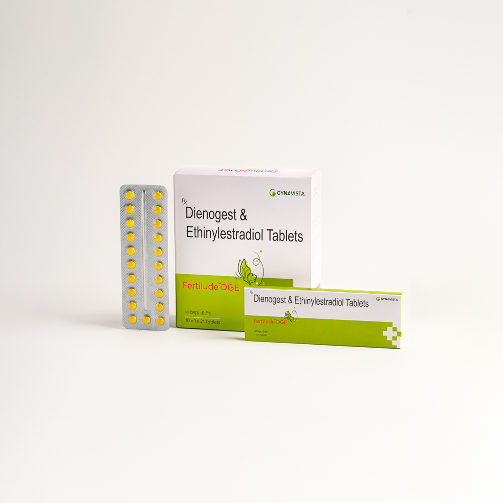 Dienogest IP 2mg + Ethinylestradiol; IP 0.03 mg