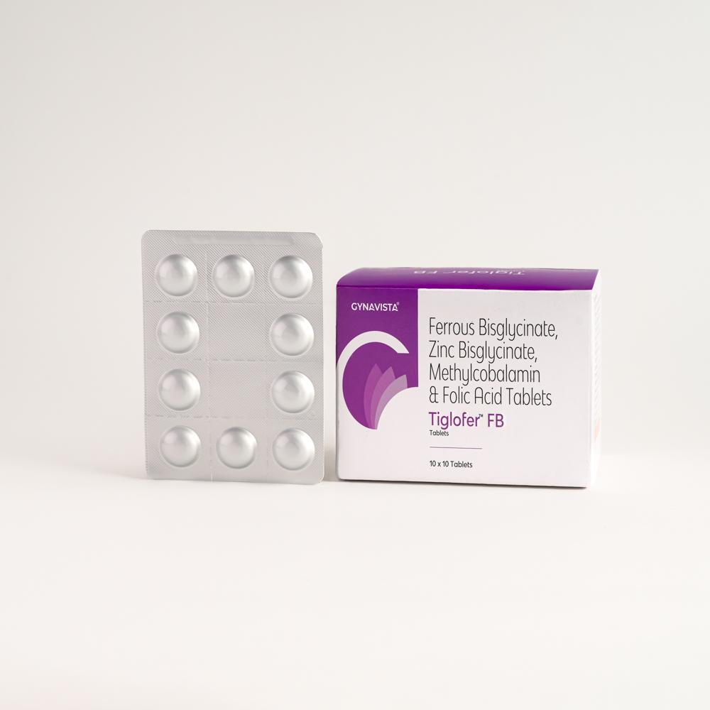 Ferrous Bisglycinate 60mg + Folic Acid 1.5mg + Zinc Bisglycinate 15mg + Methylcobalamin 500mcg